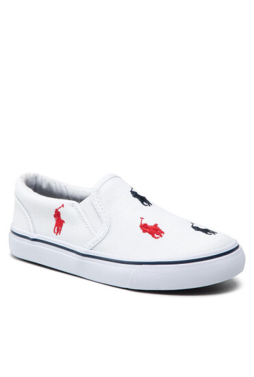 Polo Ralph Lauren Гуменки Keanton Slip On RF103502 S White/Navy/Red - Mera.bg