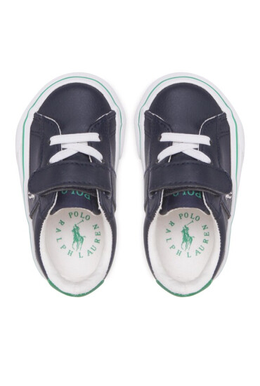 Polo Ralph Lauren Гуменки Sayer Ps RF104049 Navy Tumbled/Green w/ White PP - Mera.bg