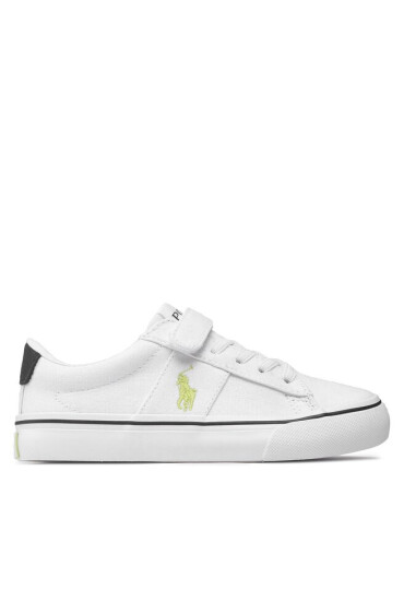 Polo Ralph Lauren Гуменки Sayer Ps RF104093 White Recycled Canvas/Navy/Citron w/ Citron PP - Mera.bg