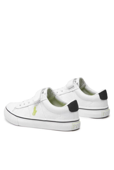 Polo Ralph Lauren Гуменки Sayer Ps RF104093 White Recycled Canvas/Navy/Citron w/ Citron PP - Mera.bg