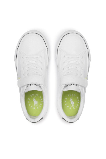Polo Ralph Lauren Гуменки Sayer Ps RF104093 White Recycled Canvas/Navy/Citron w/ Citron PP - Mera.bg