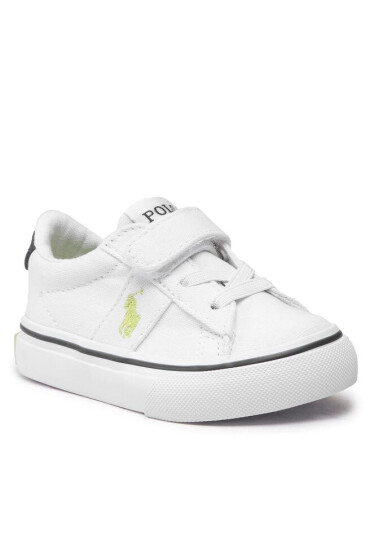 Polo Ralph Lauren Гуменки Sayer Ps RF104093 White Recycled Canvas/Navy/Citron w/ Citron PP - Mera.bg