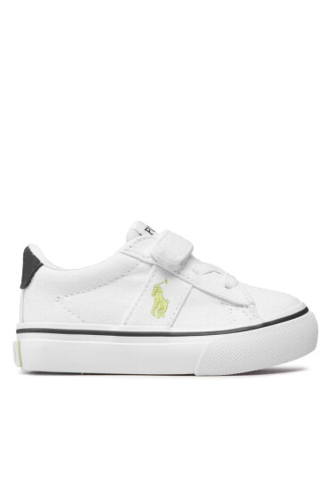 Polo Ralph Lauren Гуменки Sayer Ps RF104093 White Recycled Canvas/Navy/Citron w/ Citron PP - Mera.bg