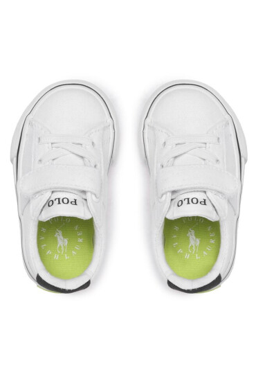 Polo Ralph Lauren Гуменки Sayer Ps RF104093 White Recycled Canvas/Navy/Citron w/ Citron PP - Mera.bg