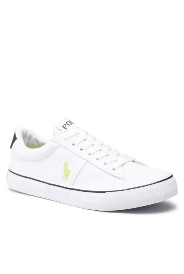 Polo Ralph Lauren Гуменки Sayer RF104092 White Recycled Canvas/Navy/Citron w/ Citron PP - Mera.bg