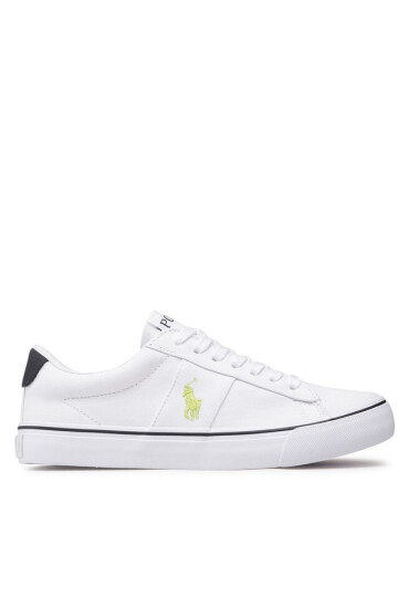 Polo Ralph Lauren Гуменки Sayer RF104092 White Recycled Canvas/Navy/Citron w/ Citron PP - Mera.bg