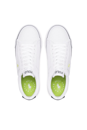 Polo Ralph Lauren Гуменки Sayer RF104092 White Recycled Canvas/Navy/Citron w/ Citron PP - Mera.bg