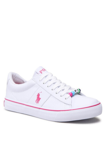 Polo Ralph Lauren Гуменки Sayer RF104120 White Smooth/Pink w/ Pink PP & Beads - Mera.bg