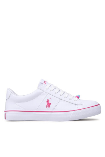 Polo Ralph Lauren Гуменки Sayer RF104120 White Smooth/Pink w/ Pink PP & Beads - Mera.bg