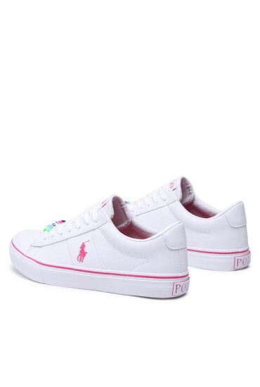 Polo Ralph Lauren Гуменки Sayer RF104120 White Smooth/Pink w/ Pink PP & Beads - Mera.bg