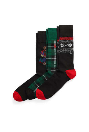 Polo Ralph Lauren Комплект 2 чифта дълги чорапи мъжки 449929120001 Gb Hol Bear/Tartan/Fairisle - Mera.bg