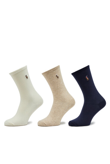 Polo Ralph Lauren Комплект 3 чифта дълги чорапи дамски 455923549002 Цветен - Mera.bg