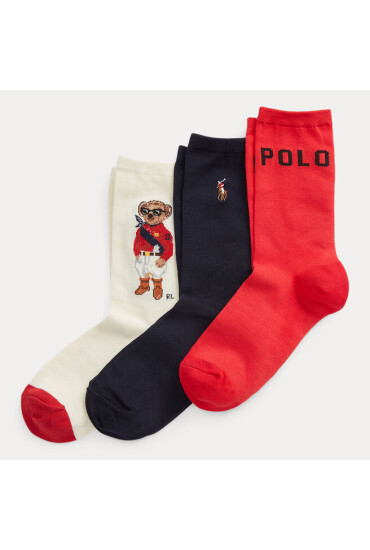 Polo Ralph Lauren Комплект 3 чифта дълги чорапи мъжки - Mera.bg