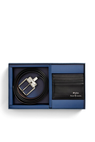 Polo Ralph Lauren Компелкт калъф за карти и колан 405880721001 Черен - Mera.bg