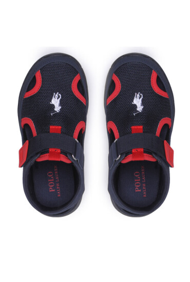 Polo Ralph Lauren Сандали Barnes Sandal RF104032 Navy Mesh/PU Nubuck w/ White PP - Mera.bg