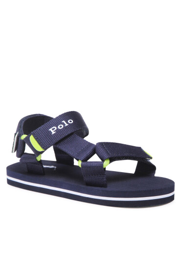 Polo Ralph Lauren Сандали New Haven RF104056 Navy Webbing/Citron w/ White PP - Mera.bg