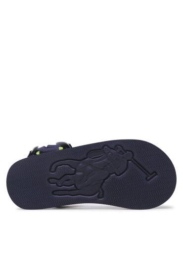 Polo Ralph Lauren Сандали New Haven RF104056 Navy Webbing/Citron w/ White PP - Mera.bg