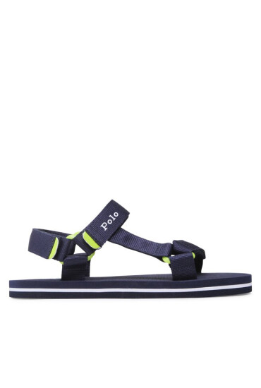 Polo Ralph Lauren Сандали New Haven RF104056 Navy Webbing/Citron w/ White PP - Mera.bg