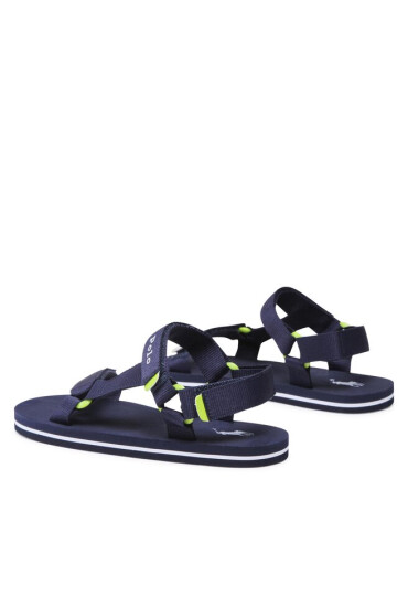 Polo Ralph Lauren Сандали New Haven RF104056 Navy Webbing/Citron w/ White PP - Mera.bg