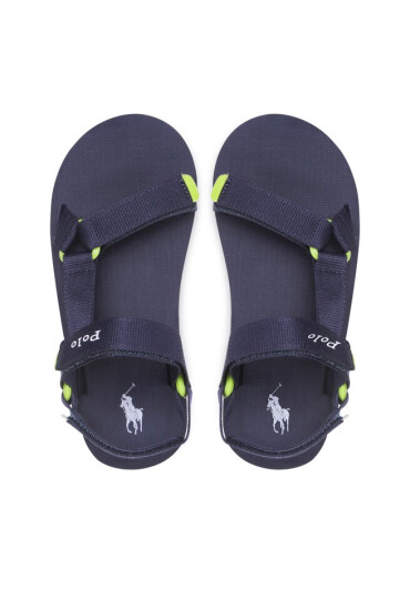 Polo Ralph Lauren Сандали New Haven RF104056 Navy Webbing/Citron w/ White PP - Mera.bg