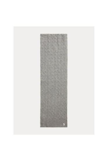 Polo Ralph Lauren Зимен шал 455898834002 Fawn Grey Heather - Mera.bg