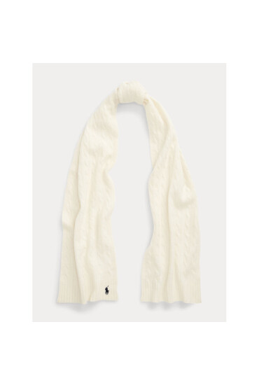 Polo Ralph Lauren Зимен шал 455898834003 Cream - Mera.bg