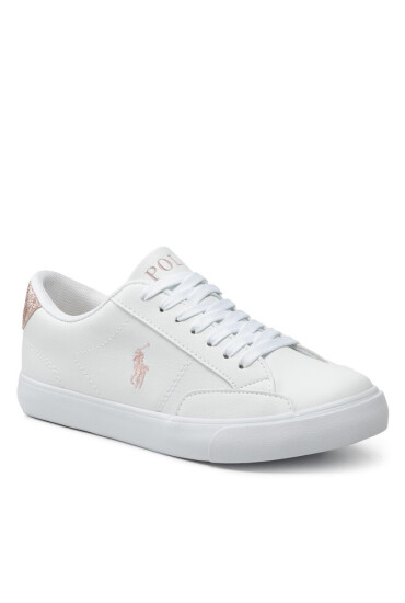 Polo Ralph Lauren Сникърси Theron Iv RF103545 White/Pink - Mera.bg