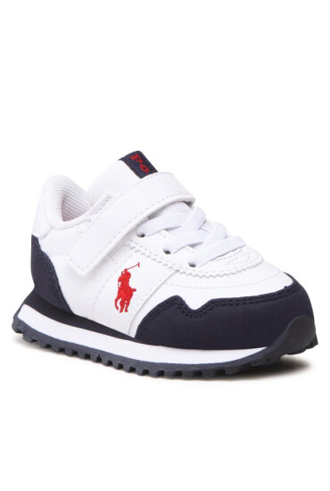Polo Ralph Lauren Сникърси Train 89 Pp Ps RF104135 White Tumbled/Navy Micro w/ Red PP - Mera.bg