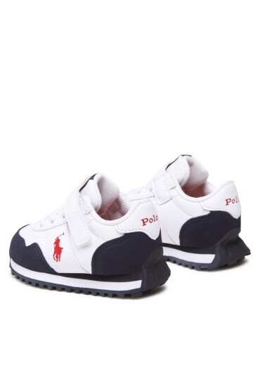Polo Ralph Lauren Сникърси Train 89 Pp Ps RF104135 White Tumbled/Navy Micro w/ Red PP - Mera.bg