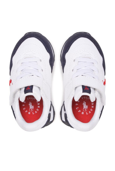 Polo Ralph Lauren Сникърси Train 89 Pp Ps RF104135 White Tumbled/Navy Micro w/ Red PP - Mera.bg