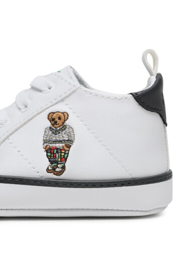 Polo Ralph Lauren Сникърси Quilton Bear Gore Hi Layette RL100729 White Smooth/Navy/Green w/ Preppy Bear - Mera.bg