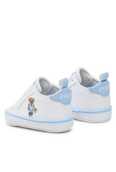Polo Ralph Lauren Сникърси Quilton Bear Gore Hi Layette RL100730 White Smooth/Blue w/ Strawberry Bear - Mera.bg