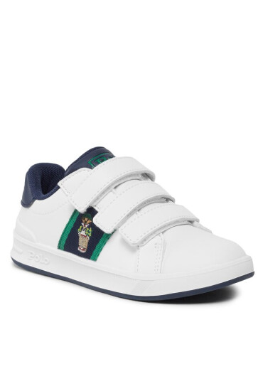 Polo Ralph Lauren Сникърси RF104323 S WHITE SMOOTH/NAVY W/ BOYS BEAR - Mera.bg