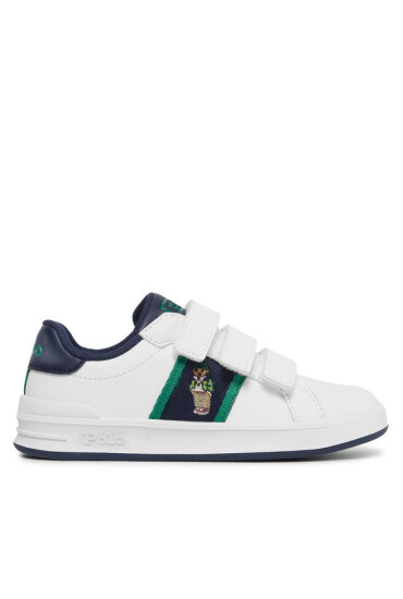 Polo Ralph Lauren Сникърси RF104323 S WHITE SMOOTH/NAVY W/ BOYS BEAR - Mera.bg