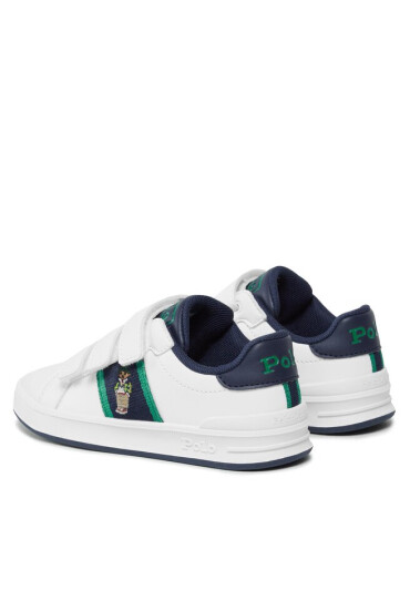 Polo Ralph Lauren Сникърси RF104323 S WHITE SMOOTH/NAVY W/ BOYS BEAR - Mera.bg