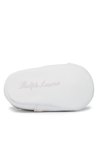 Polo Ralph Lauren Сникърси RL100689 WHITE SMOOTH/LIGHT PINK W/ AMERICAN FLAG BEAR - Mera.bg