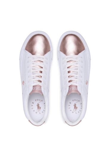 Polo Ralph Lauren Сникърси Sayer RF104122 White Smooth/Rose Gold Metallic w/ Rose PP - Mera.bg