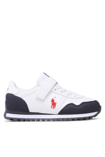 Polo Ralph Lauren Сникърси Train 89 Pp Ps RF104135 White Tumbled/Navy Micro w/ Red PP - Mera.bg