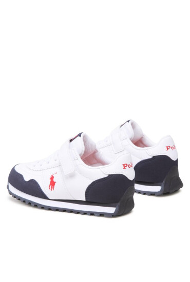 Polo Ralph Lauren Сникърси Train 89 Pp Ps RF104135 White Tumbled/Navy Micro w/ Red PP - Mera.bg