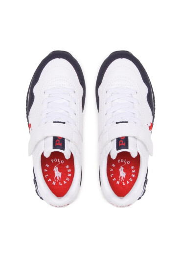 Polo Ralph Lauren Сникърси Train 89 Pp Ps RF104135 White Tumbled/Navy Micro w/ Red PP - Mera.bg
