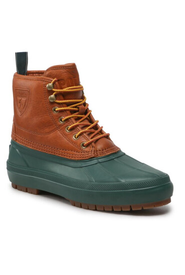 Polo Ralph Lauren Зимни обувки Claus Laceup 812878098002 Polo Tan/Dark Collage Green - Mera.bg