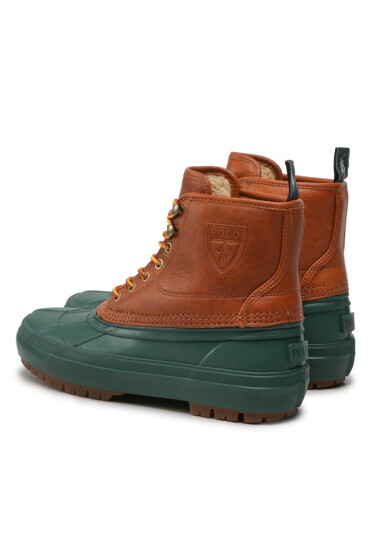Polo Ralph Lauren Зимни обувки Claus Laceup 812878098002 Polo Tan/Dark Collage Green - Mera.bg