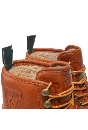 Polo Ralph Lauren Зимни обувки Claus Laceup 812878098002 Polo Tan/Dark Collage Green - Mera.bg