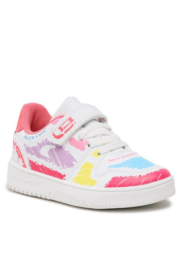 Primigi Сникърси 3957800 White Multicolor-Pink - Mera.bg