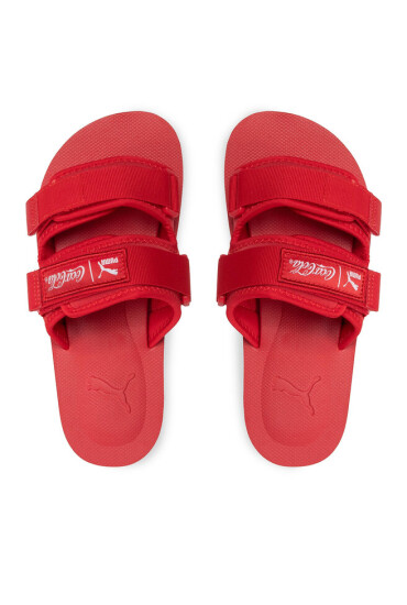 Puma Чехли Wilo Coca Cola 387042 01 Racing Red/ White - Mera.bg