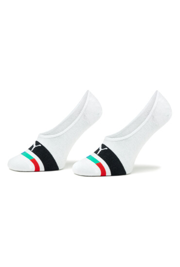 Puma Комплект 2 чифта терлик детски Kids Seasonal Footie 2P 938009 Бял - Mera.bg