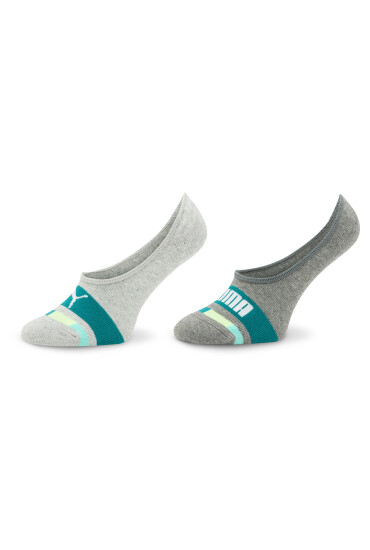 Puma Комплект 2 чифта терлик детски Kids Seasonal Footie 2P 938009 Сив - Mera.bg