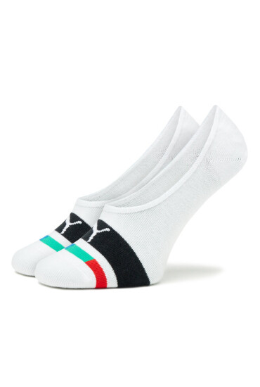 Puma Комплект 2 чифта терлик детски Kids Seasonal Footie 2P 938009 Бял - Mera.bg