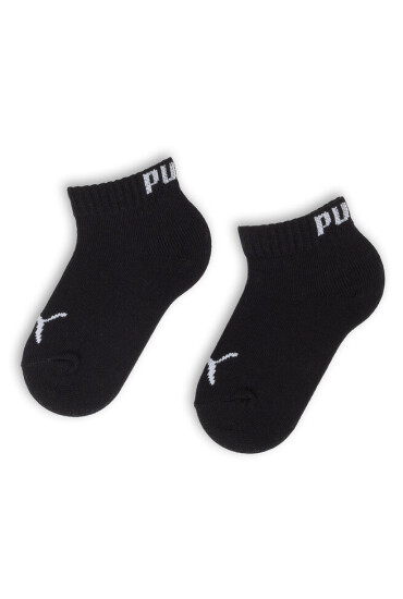 Puma Комплект 3 чифта къси чорапи детски Kids Quarter 907375 08 Grey/White/Black - Mera.bg