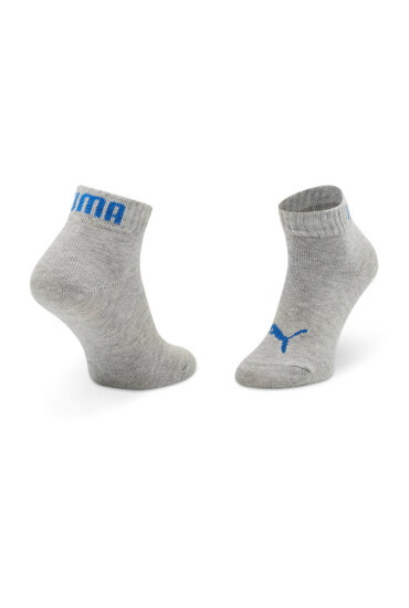Puma Комплект 3 чифта къси чорапи детски Kids Quarter 907375 31 Melange/Peacoat - Mera.bg